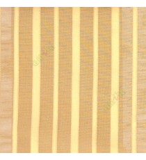 Gold color vertical pencil stripes net finished vertical and horizontal thread crossing checks poly sheer curtain
